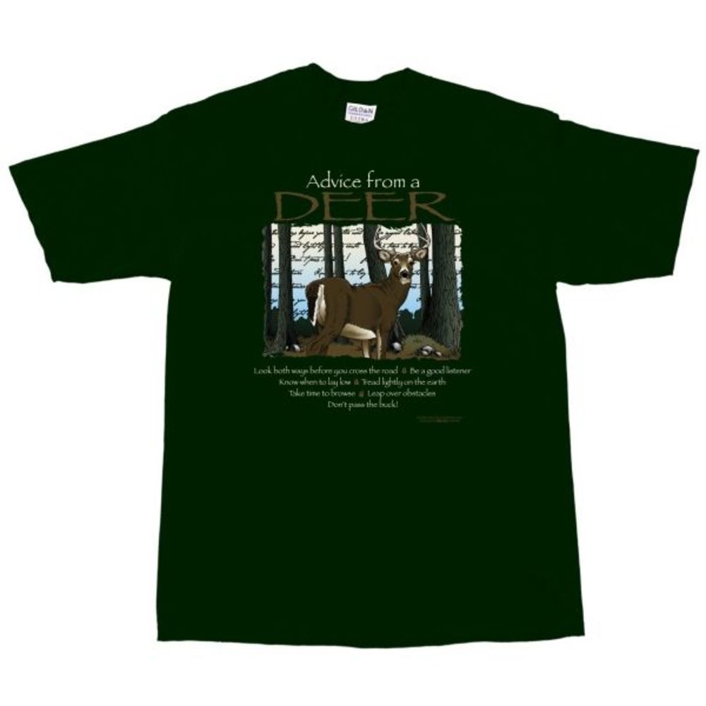 Advice from a Deer S T-Shirt Forest NWT